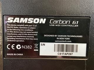 SAMSON CARBON 61 KEY USB MIDI DJ Keyboard